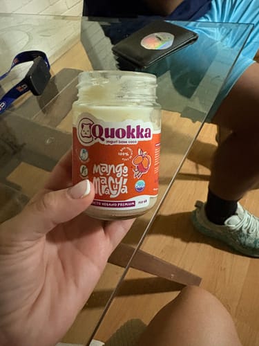 Customer photo review of Yogurt Vegano de Coco Pack 3 x 150gr. Mango Maracuya