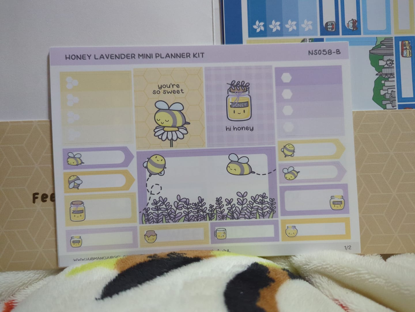 Customer photo review of Honey Lavender Planner Kit (Set of 6)