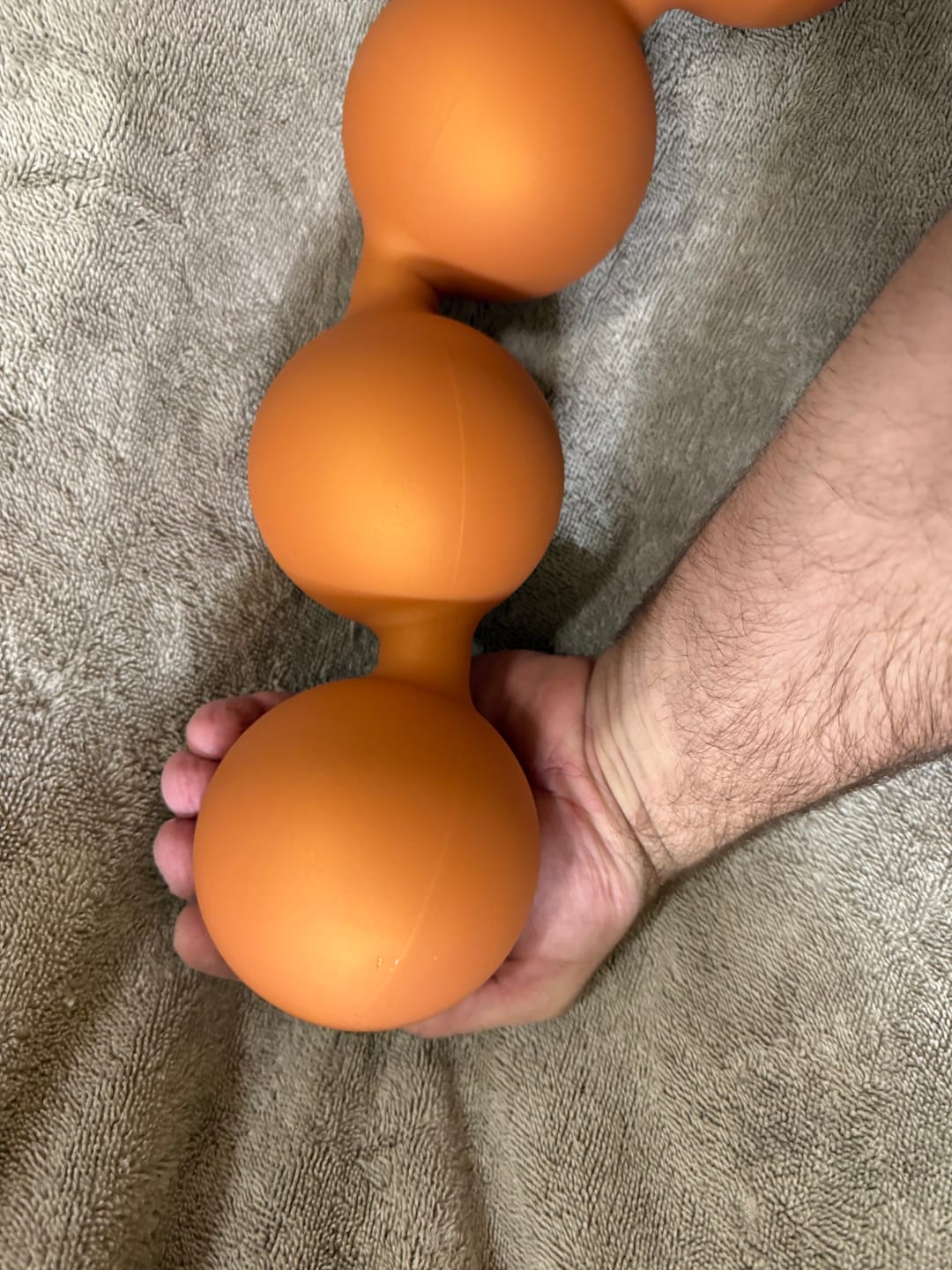 Customer photo review of Orbis - Anal Beads - Large Silicone Anal Balls