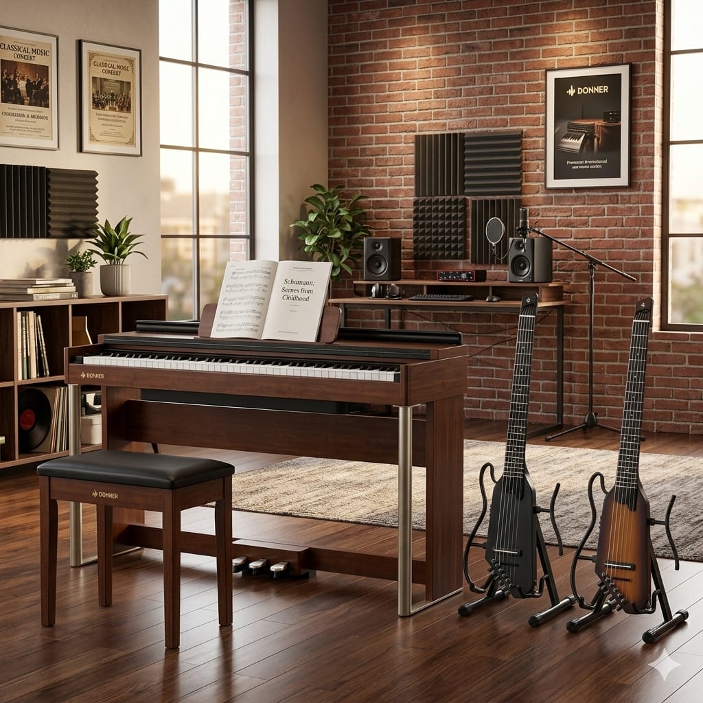 Customer photo review of Donner DDP-200 Piano numérique avec mécanisme de marteau gradué
