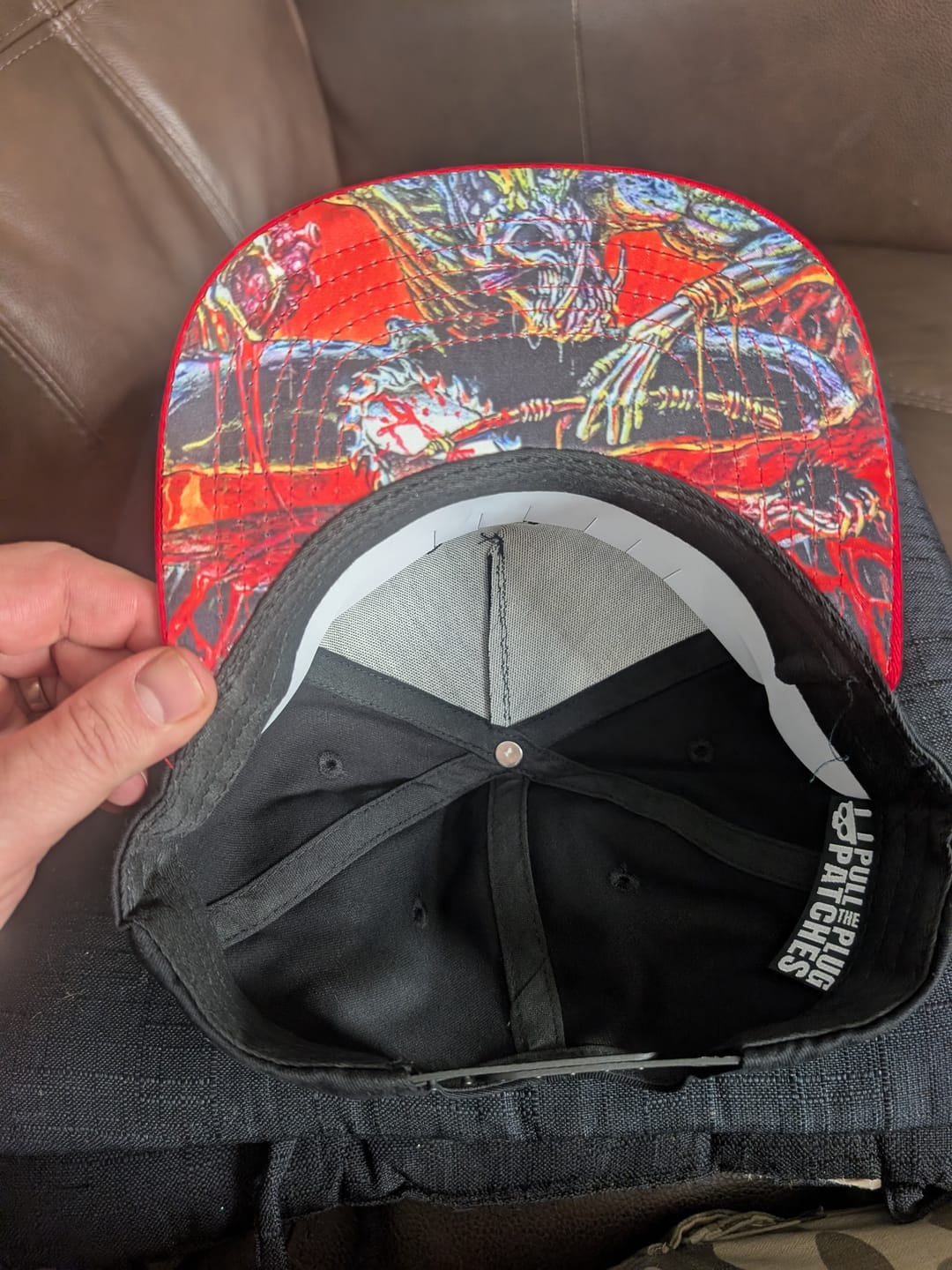 Customer photo review of Suffocation - Human Waste - Snapback Hat