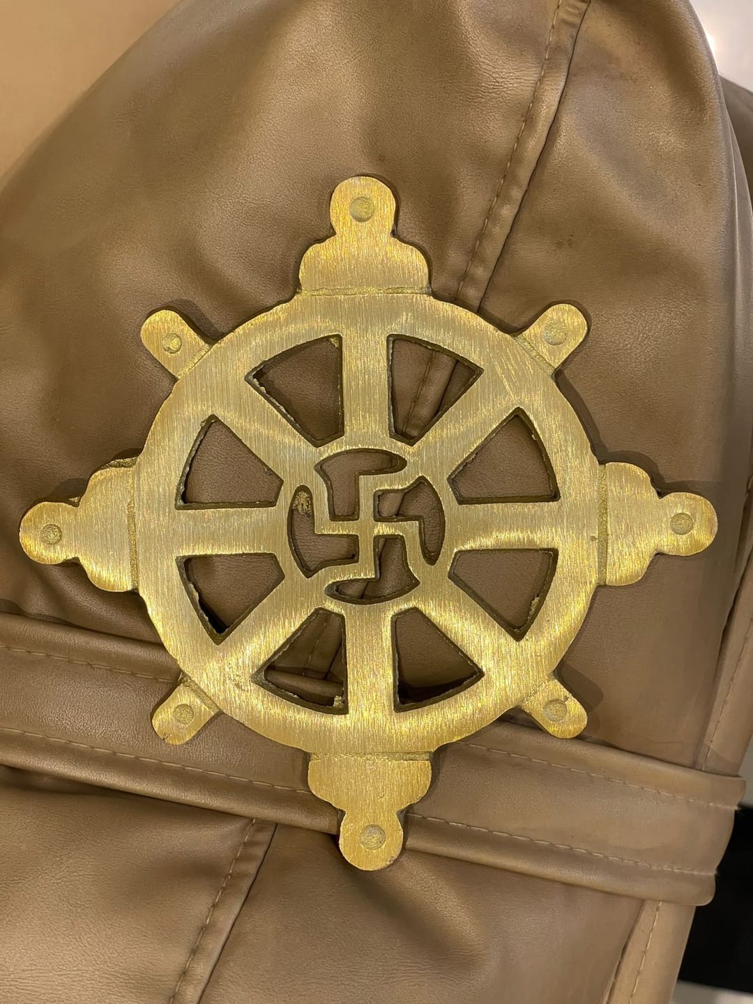 Customer photo review of Brass Chakra Satiya Helix – Vastu Remedy for West Direction Correction | Energy Balance Support | 4.5 Inch