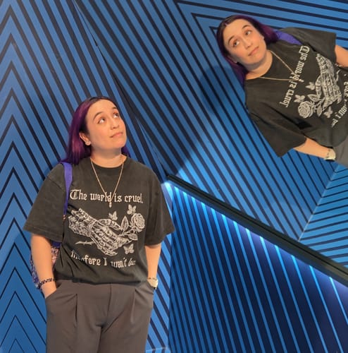 Customer photo review of Cruel World Oversized Tee