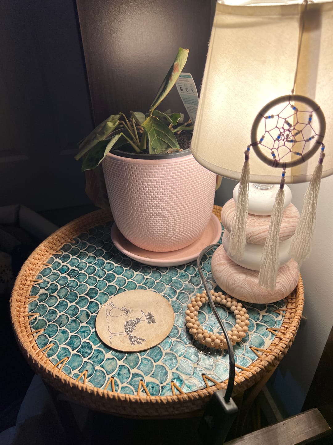 Customer photo review of Sirena Rattan Table Set