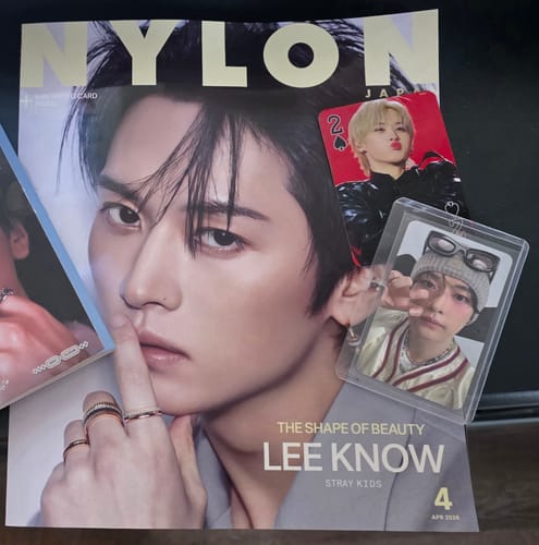 Customer photo review of [PRE-ORDER] NYLON JAPAN MAGAZINE 2026.04 (COVER : Stray Kids LEE KNOW)