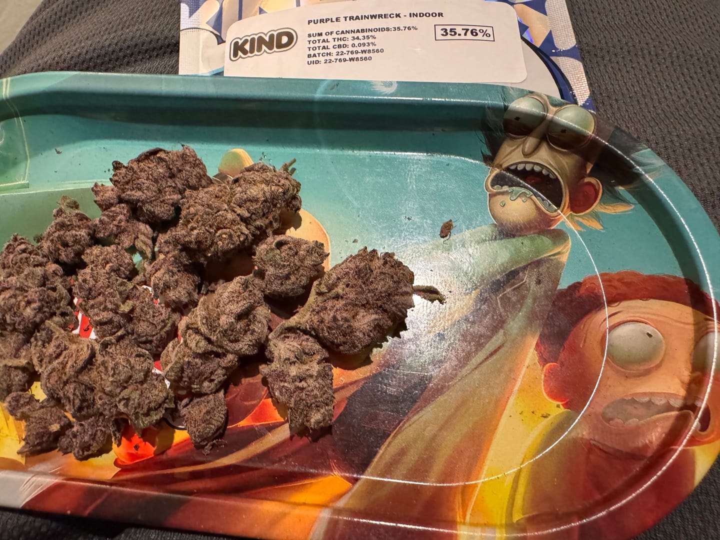 Customer photo review of Purple Trainwreck - Indoor - 4 Grams - Sativa