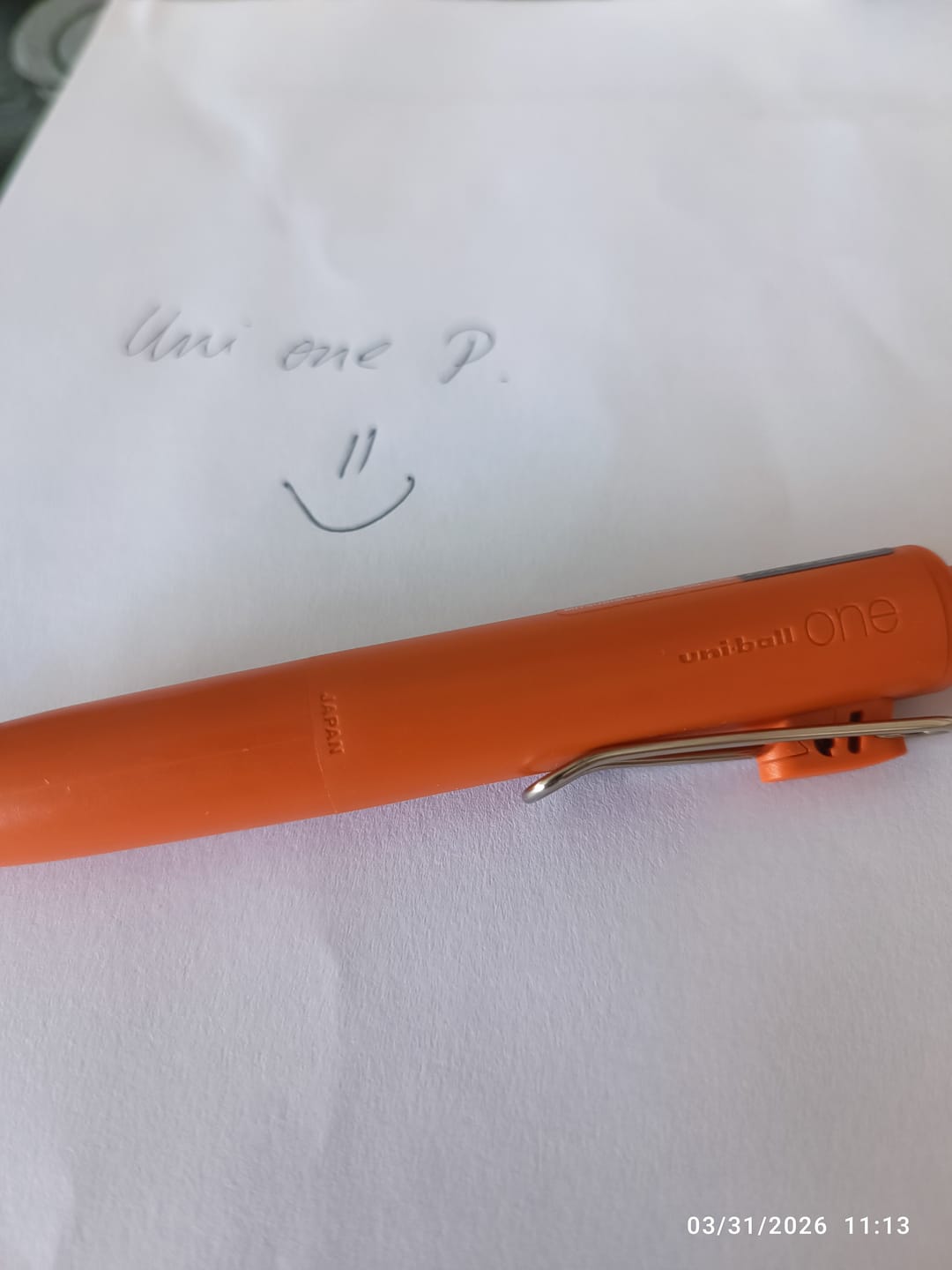 Customer photo review of Uni-ball One P - Bolígrafo Tinta Gel de Colores 0,38 mm