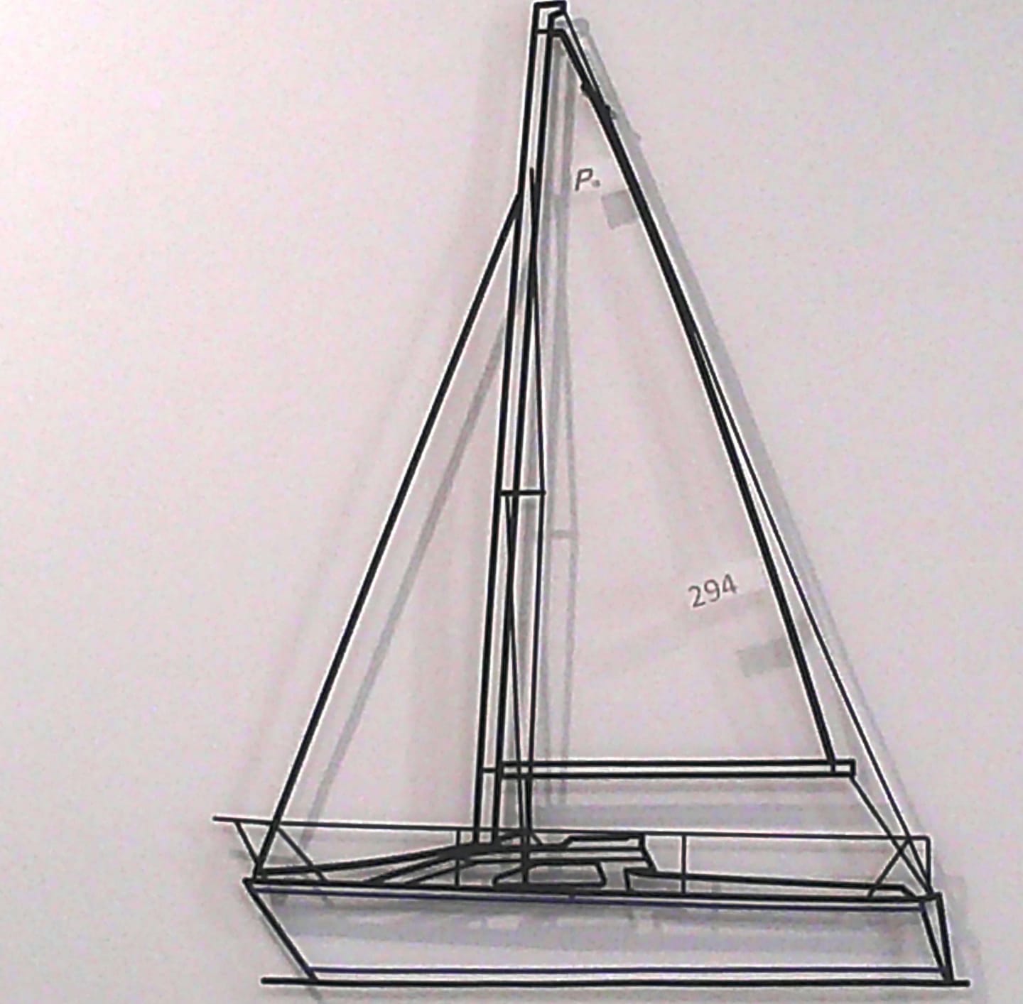 Customer photo review of Your Custom Boat Silhouette Metal Wall Art