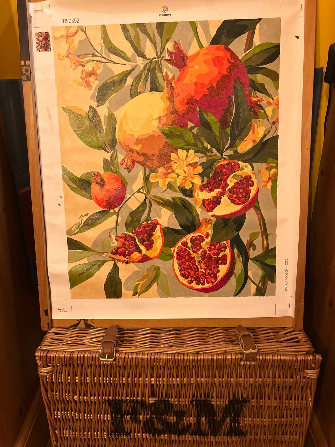 Customer photo review of Blooming pomegranates | Paint by Number