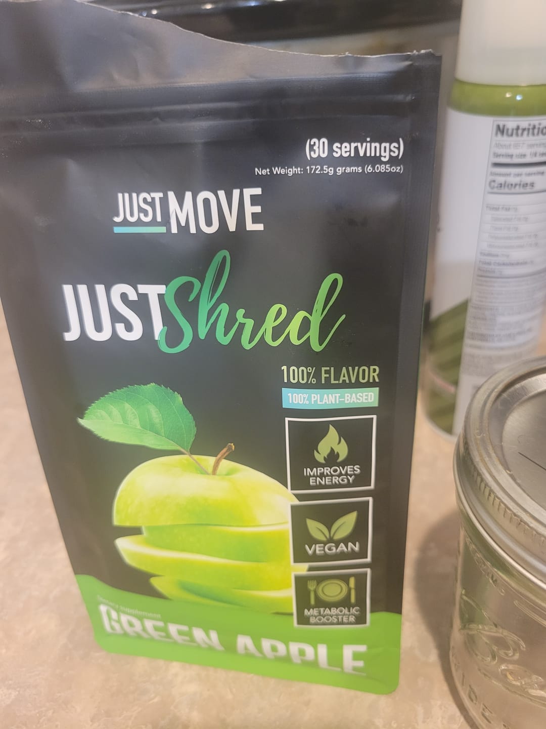 Customer photo review of Just Shred - Green Apple Fat Burner