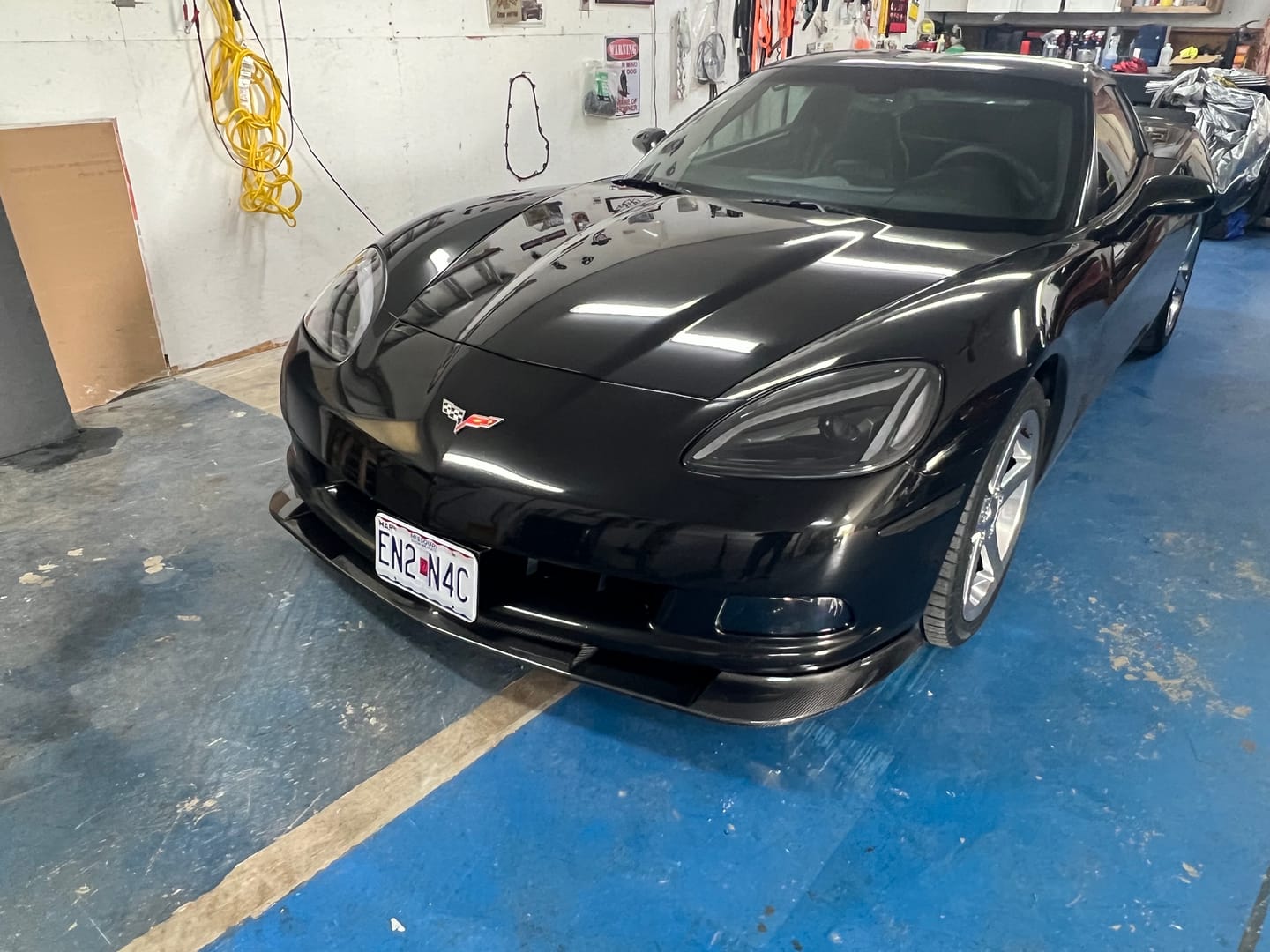 Customer photo review of Corvette C6 Base Model Extended Front Splitter Lip & Side Skirts Rocker Panels
