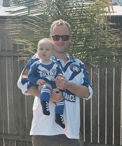 Customer photo review of 1985 Canterbury Bankstown Bulldogs (Winfield Cup) Grand Final Retro Jersey