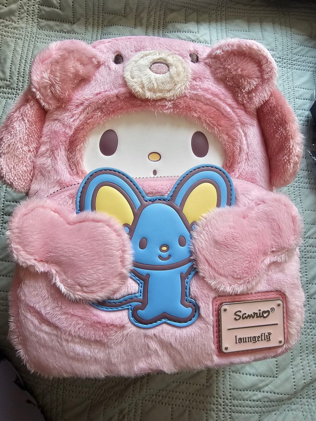 Customer photo review of Loungefly Sanrio My Melody Bear Cosplay Mini Backpack - 707 Street Exclusive