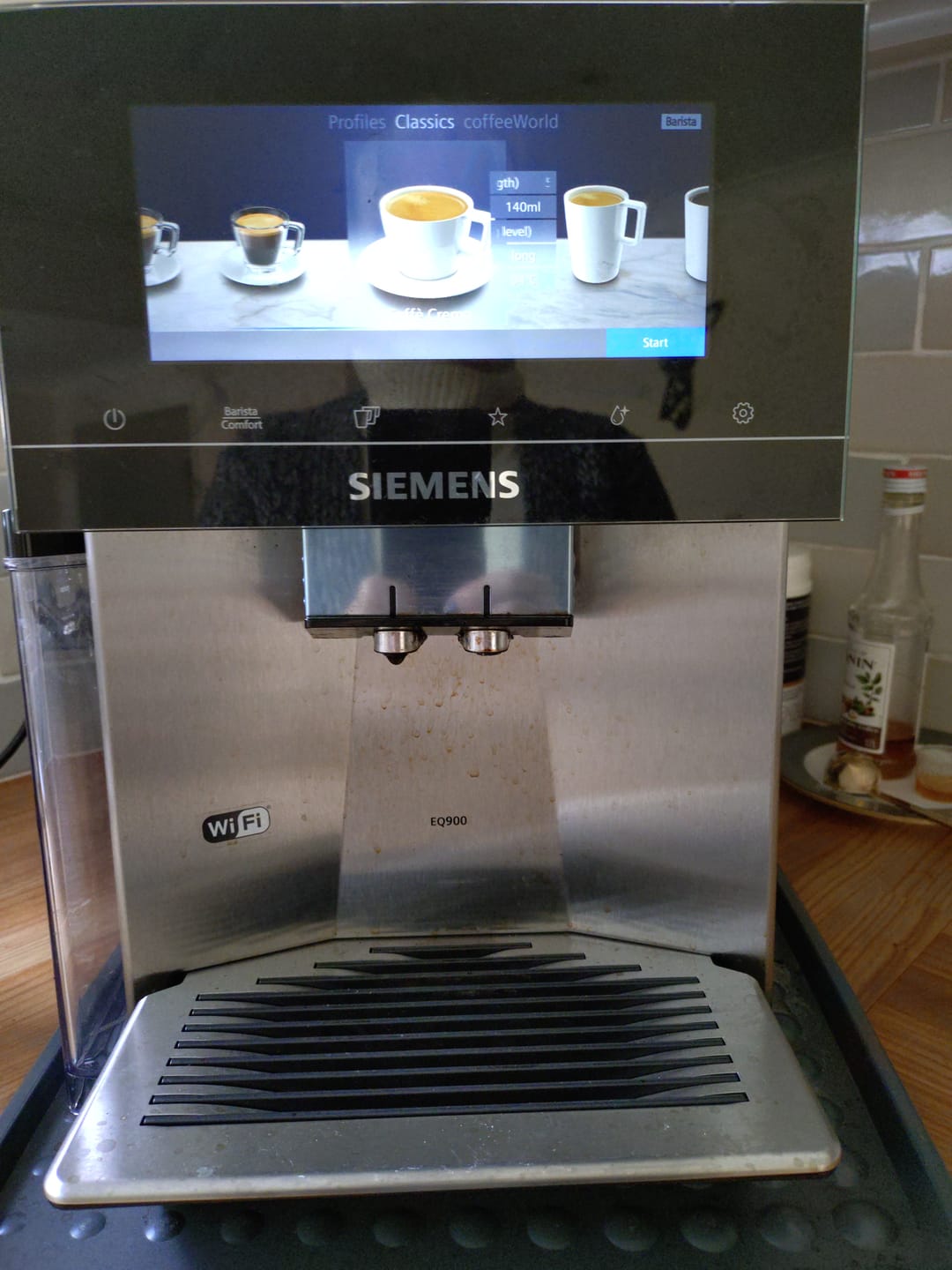 Customer photo review of Decadent Decaf Dark Roast Decaffeinated Coffee Blend - Swiss Water Decaf/CO2 Process - Strength 5