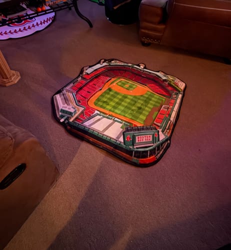 Customer photo review of Boston Red Soxm Fenway ParkStadium Rug