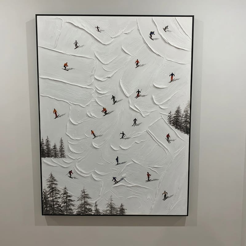 Customer photo review of Skiing Sports Textured Wall Art #MS018
