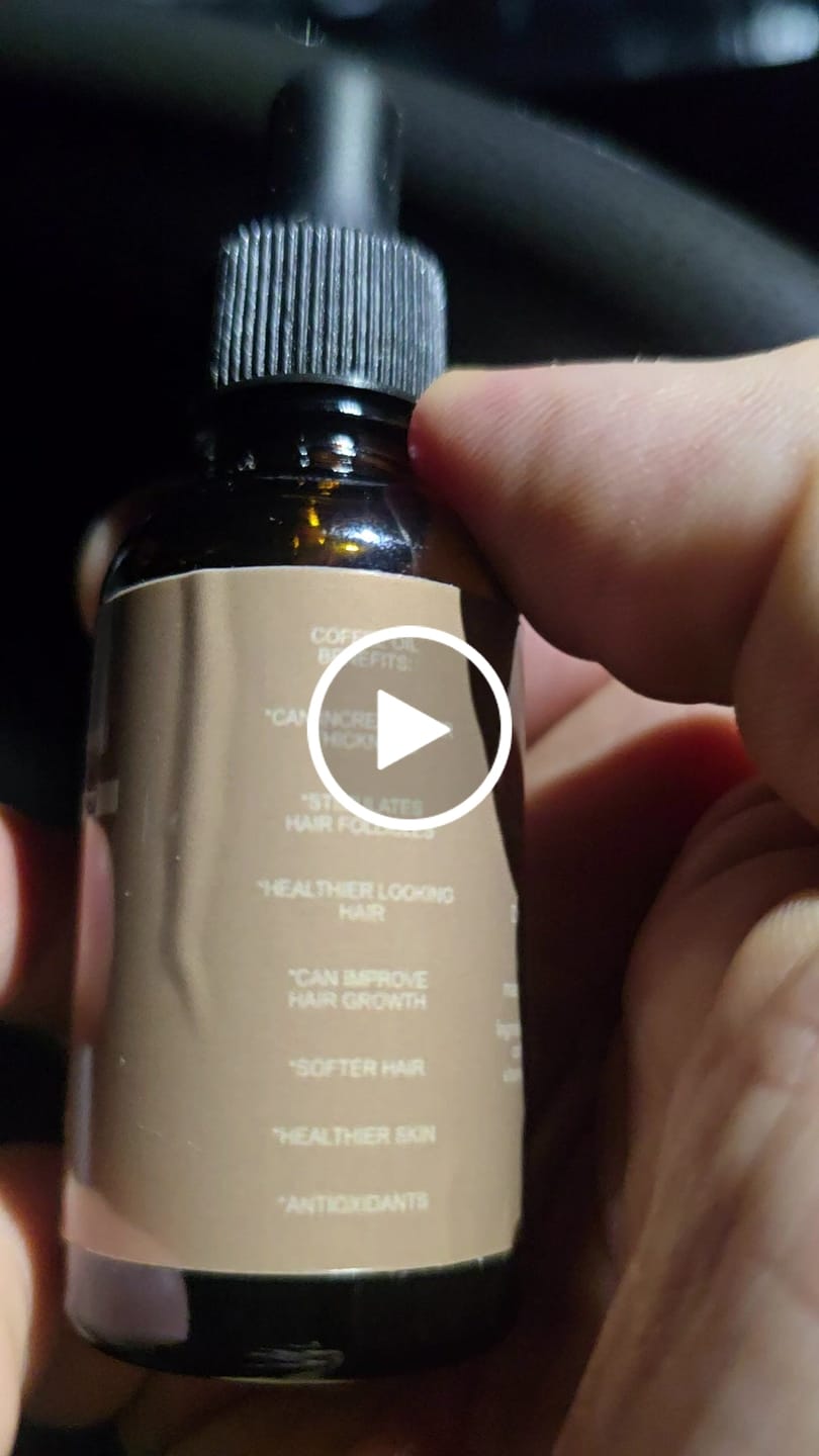 Customer video review of Coffee Shop Hair & Beard Serum for Men & Women | Hydrate & Shine