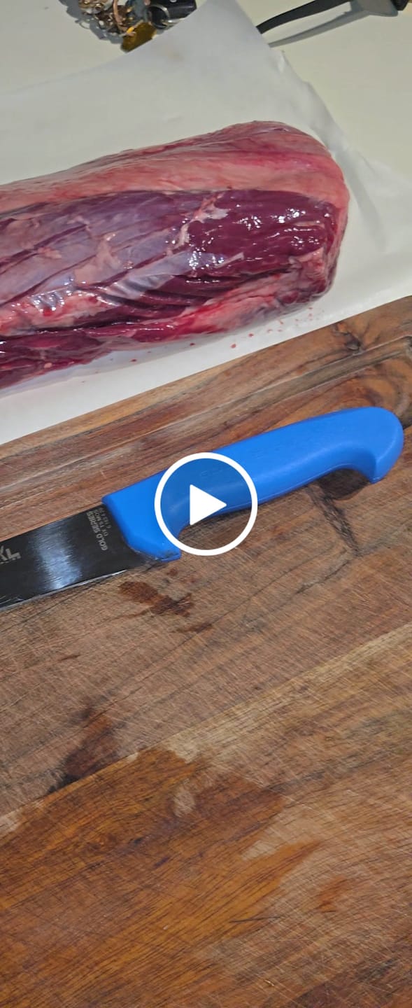 Customer video review of 7PC Professional Butchers Knife Set