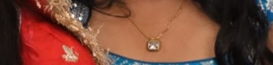 Customer photo review of Octagon Diamond Necklace