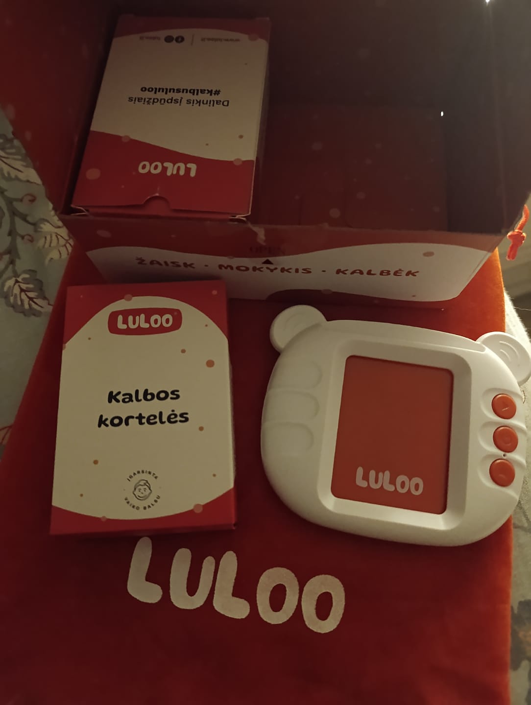 Customer photo review of Luloo kalbos kortelės - lietuviškai įgarsintos lavinamosios kortelės