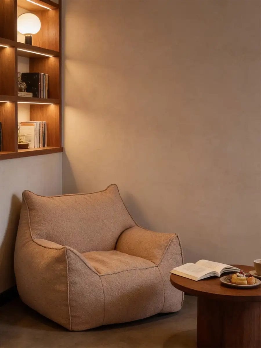 Customer photo review of DODO BEAN BAG - BOUCLE CAMEL