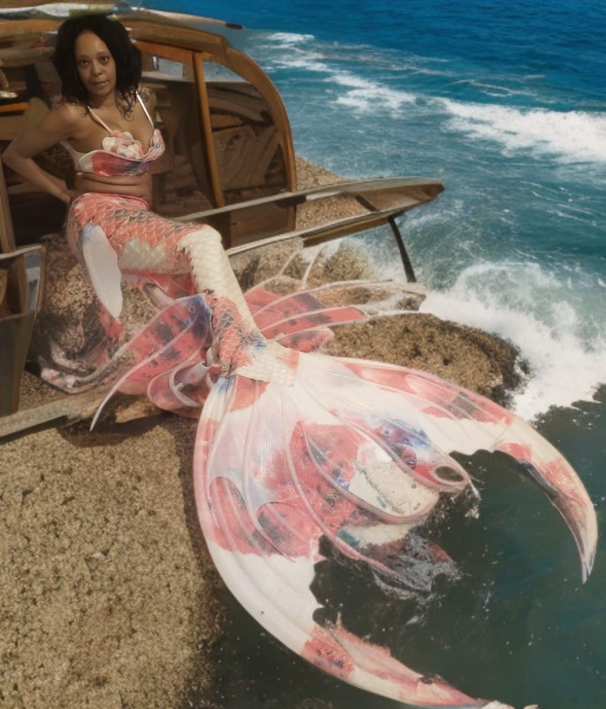 Customer photo review of Ultralight Silicone Series Mermaid Merman Tail Beginning of New Anemone Waltz 27