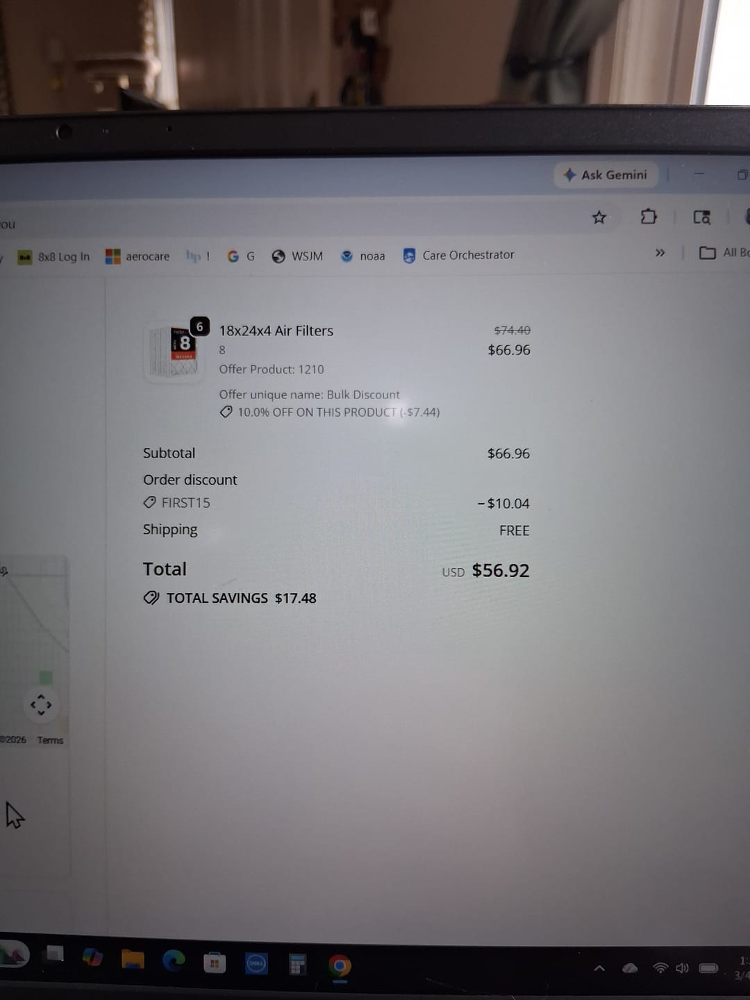 Customer photo review of 18x24x4 Air Filters
