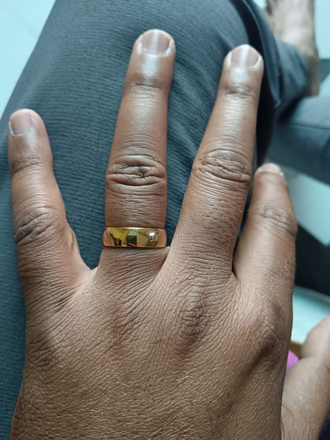 Customer photo review of Bold Gleam Classic Dome Ring