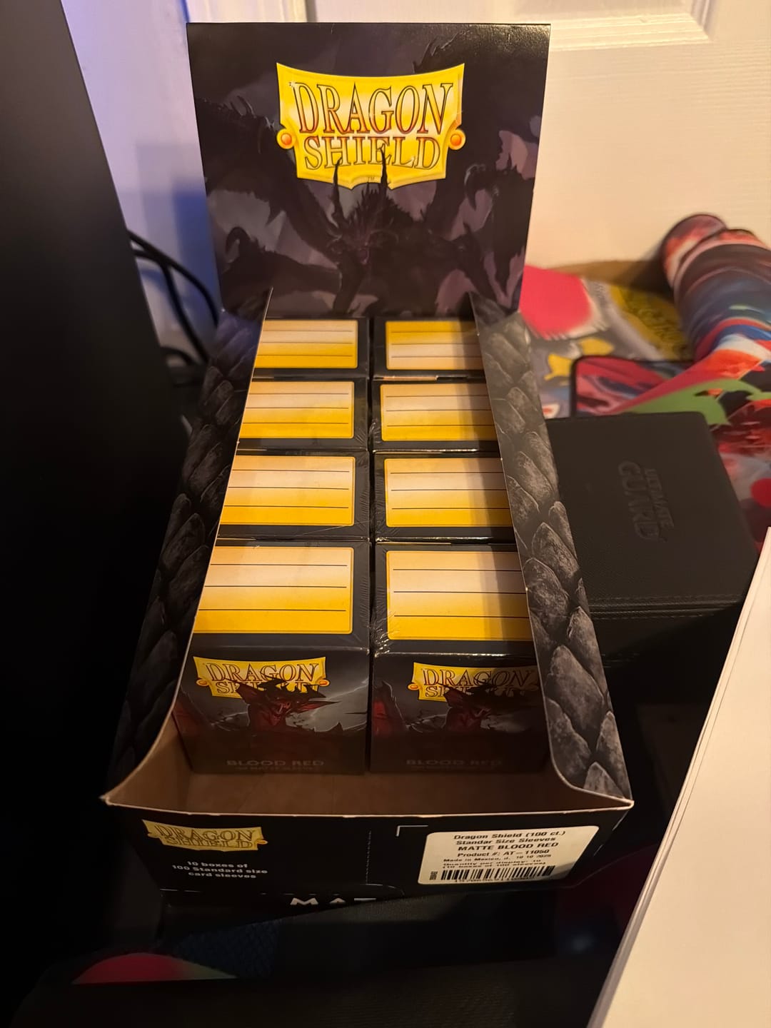 Customer photo review of Dragon Shield Display Case – Premium Card Storage & Protection