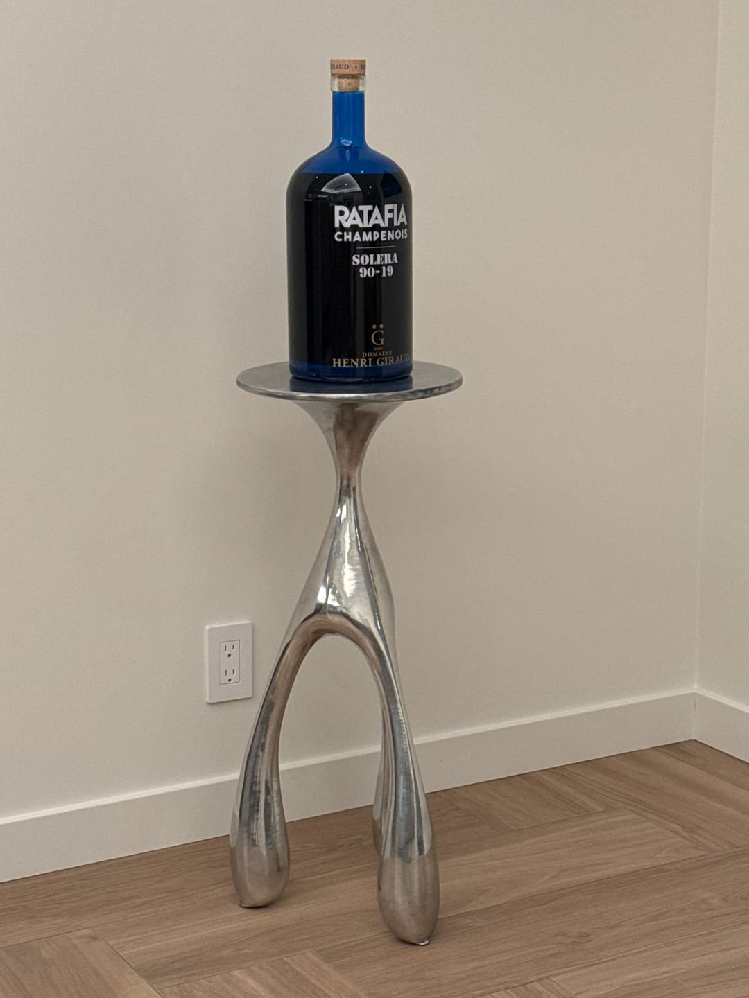 Customer photo review of Rare Jordan Mozer East Gueridon Pedestal Table in Solid Cast Aluminum