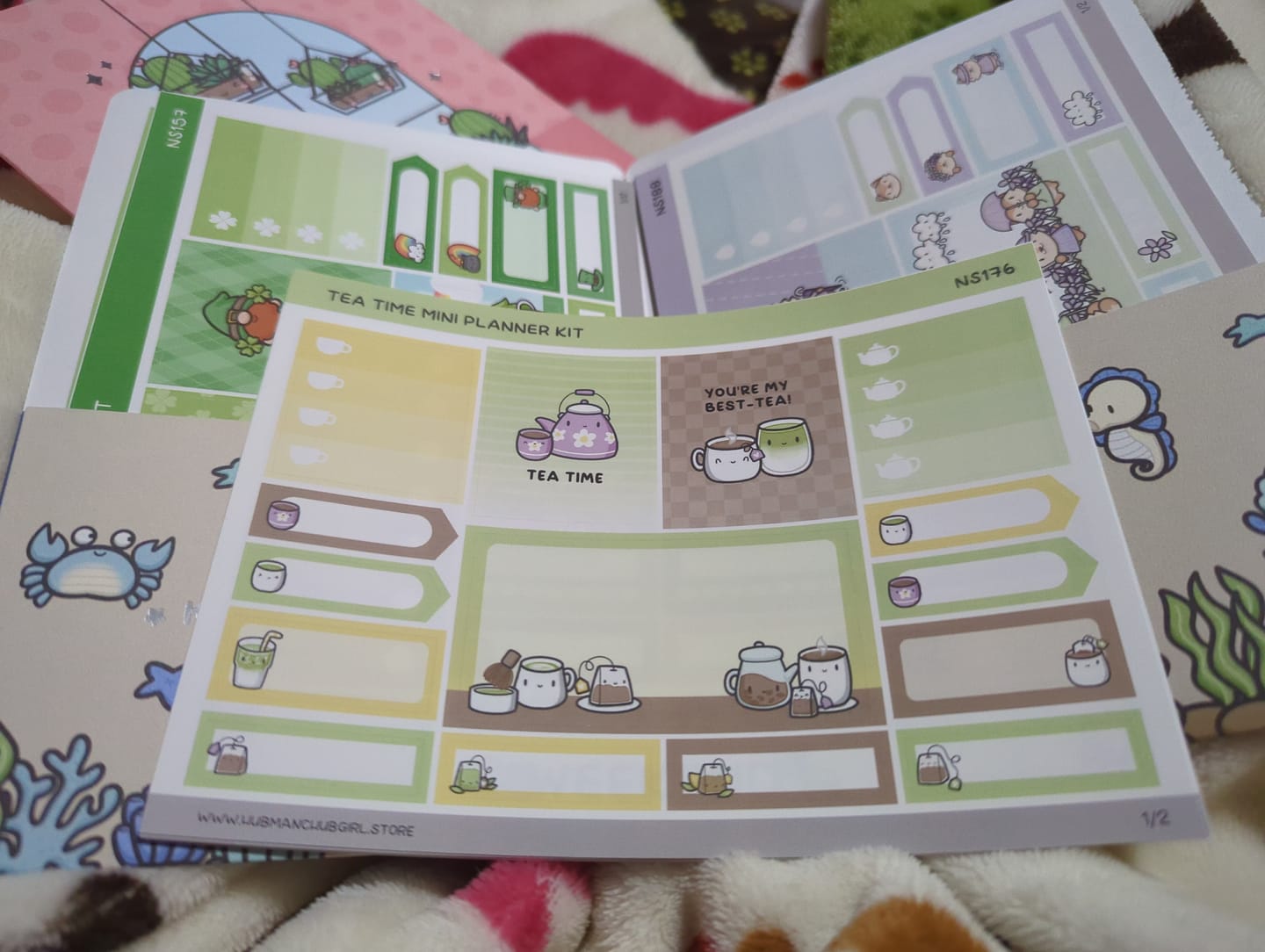 Customer photo review of Tea Time Mini Planner Kit (Set of 2)