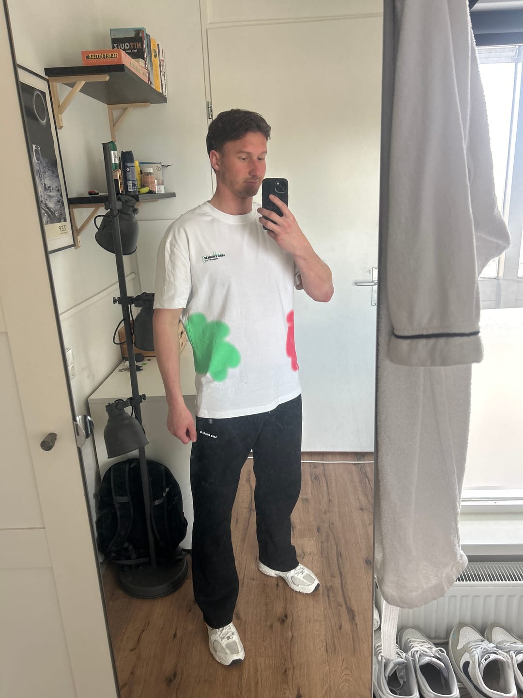 Customer photo review of Colorful Heads T-shirt