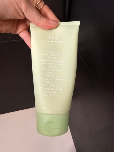 Customer photo review of Abib - Nettoyant moussant anti-imperfections Heartleaf - 150ml