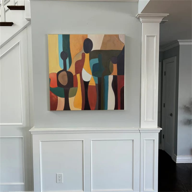 Customer photo review of Abstract Canvas Wall Art #AP291