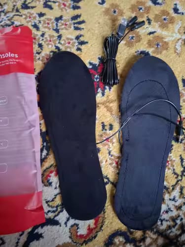Customer photo review of USB Elektrisch Beheizte Schuheinlegesohlen
