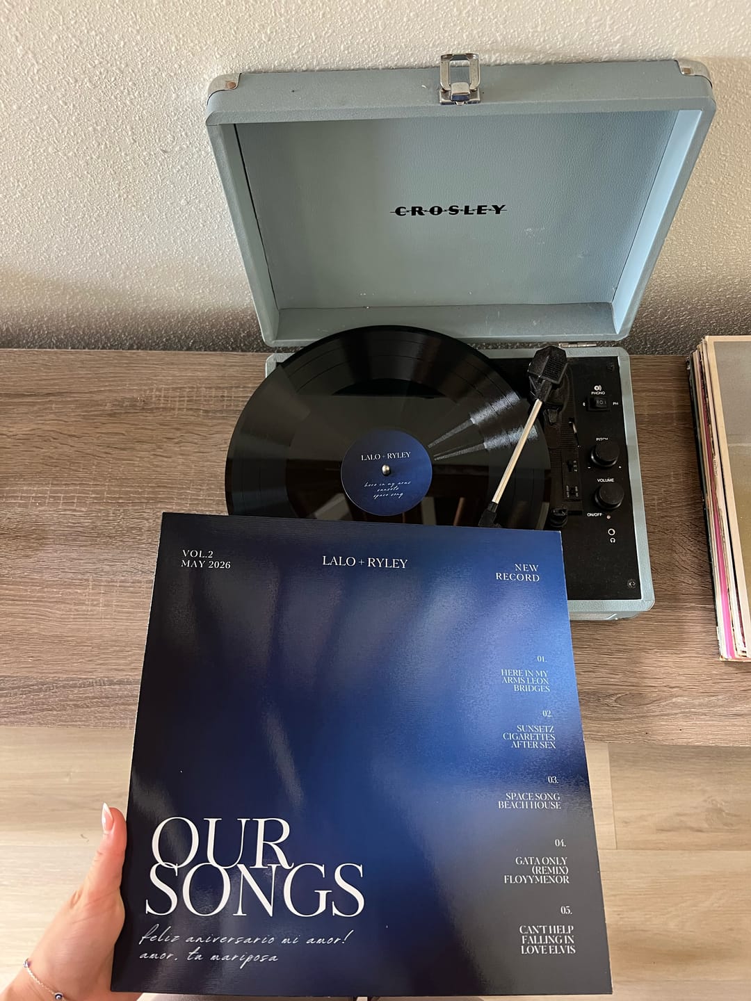Customer photo review of Custom Vinyl Records