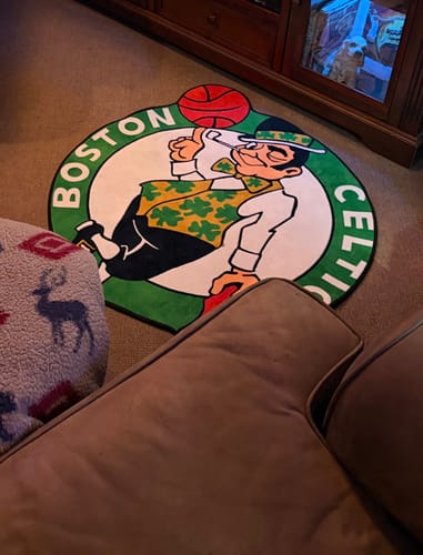 Customer photo review of Boston Celtics™ Rug