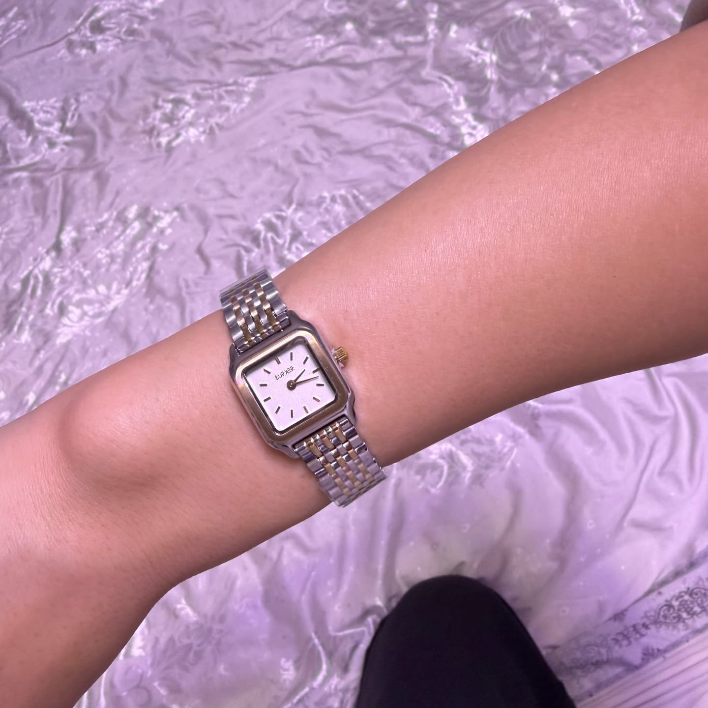 Customer photo review of Macy Petite Gold Silver