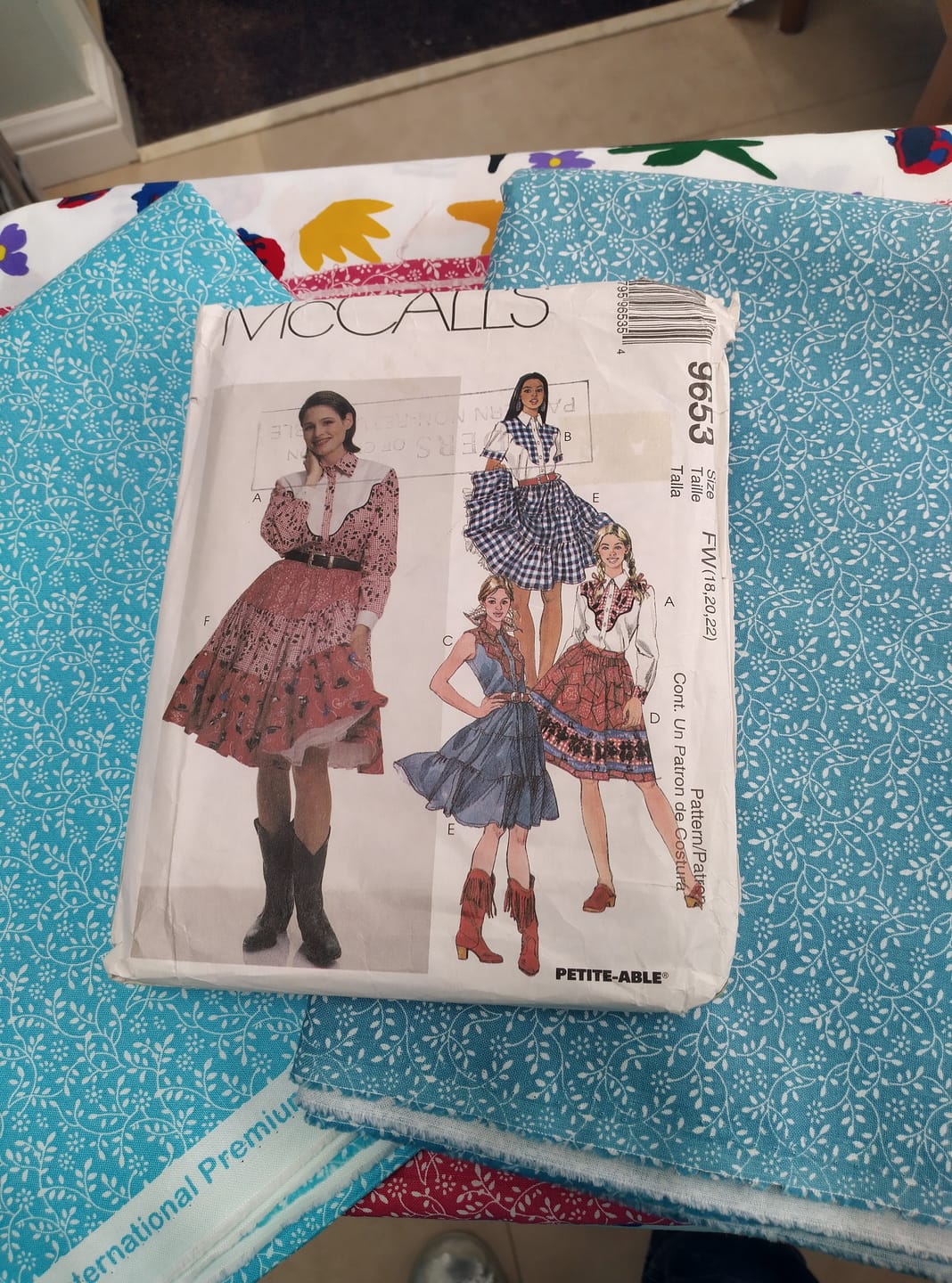 Customer photo review of Mini Garden Craft Cotton Fabric