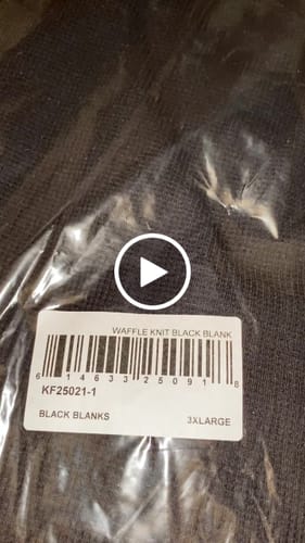 Customer video review of Waffle Knit Blank