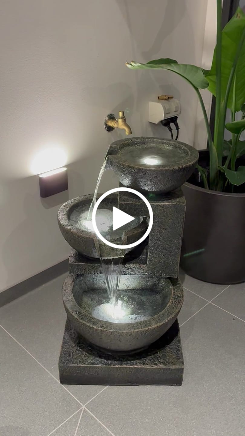 Customer video review of Carmen 3-Tier Garden Water Feature - Best Seller