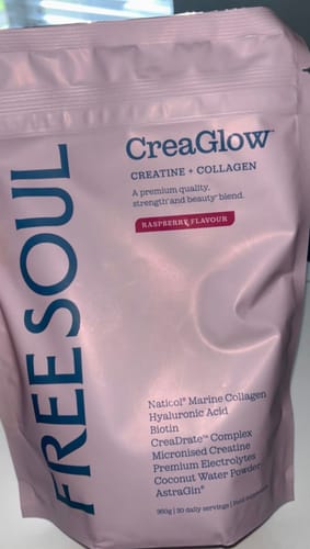 Customer photo review of CreaGlow: Creatine + Collagen Powder