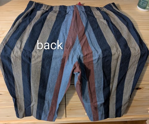 Customer photo review of BOMBAY PANTS | HYPHEN	STRIPE