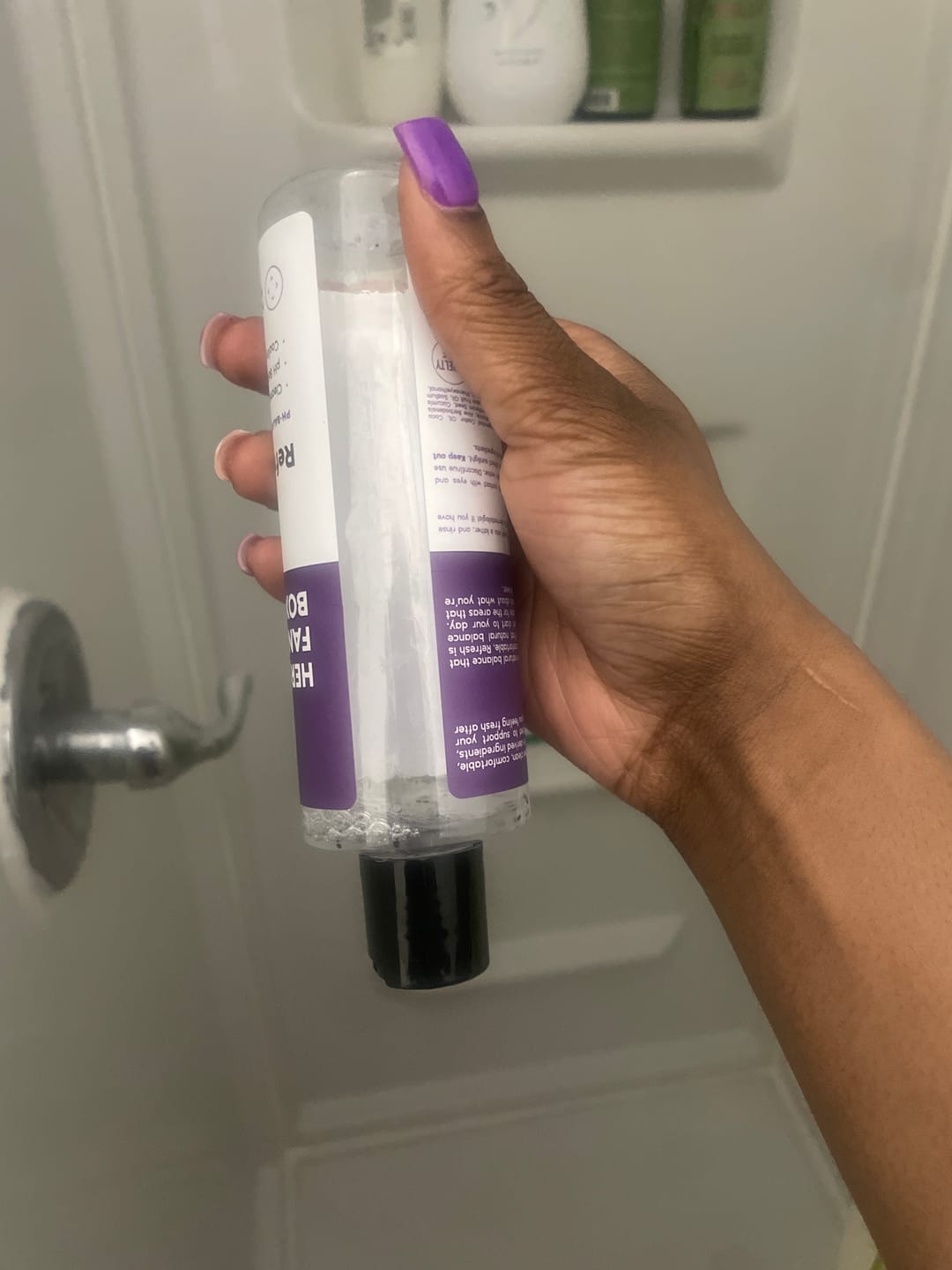 Customer photo review of Refresh Plant Based Intimate Body Wash for Women - pH Balancing
