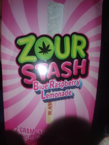 Customer photo review of BLUE RASPBERRY LEMONADE COATED 2-PACK PRE-ROLLS