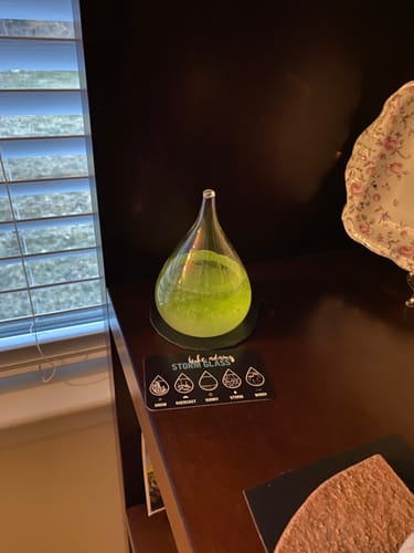 Customer photo review of Tear Drop Storm Glass
