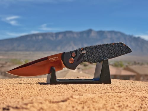 Customer photo review of Pro-Tech Tactical Response 3 - BST26 Military Issue / Copper Rose PVD