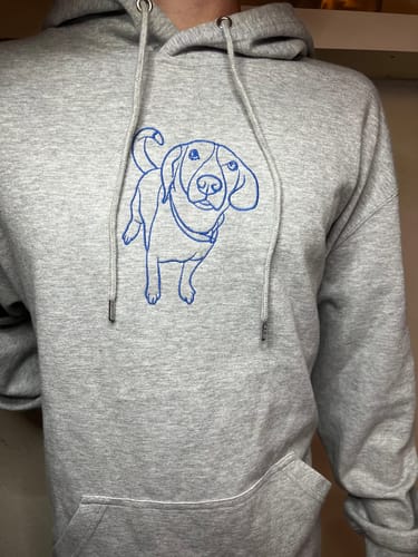 Customer photo review of Custom Embroidered Hoodie