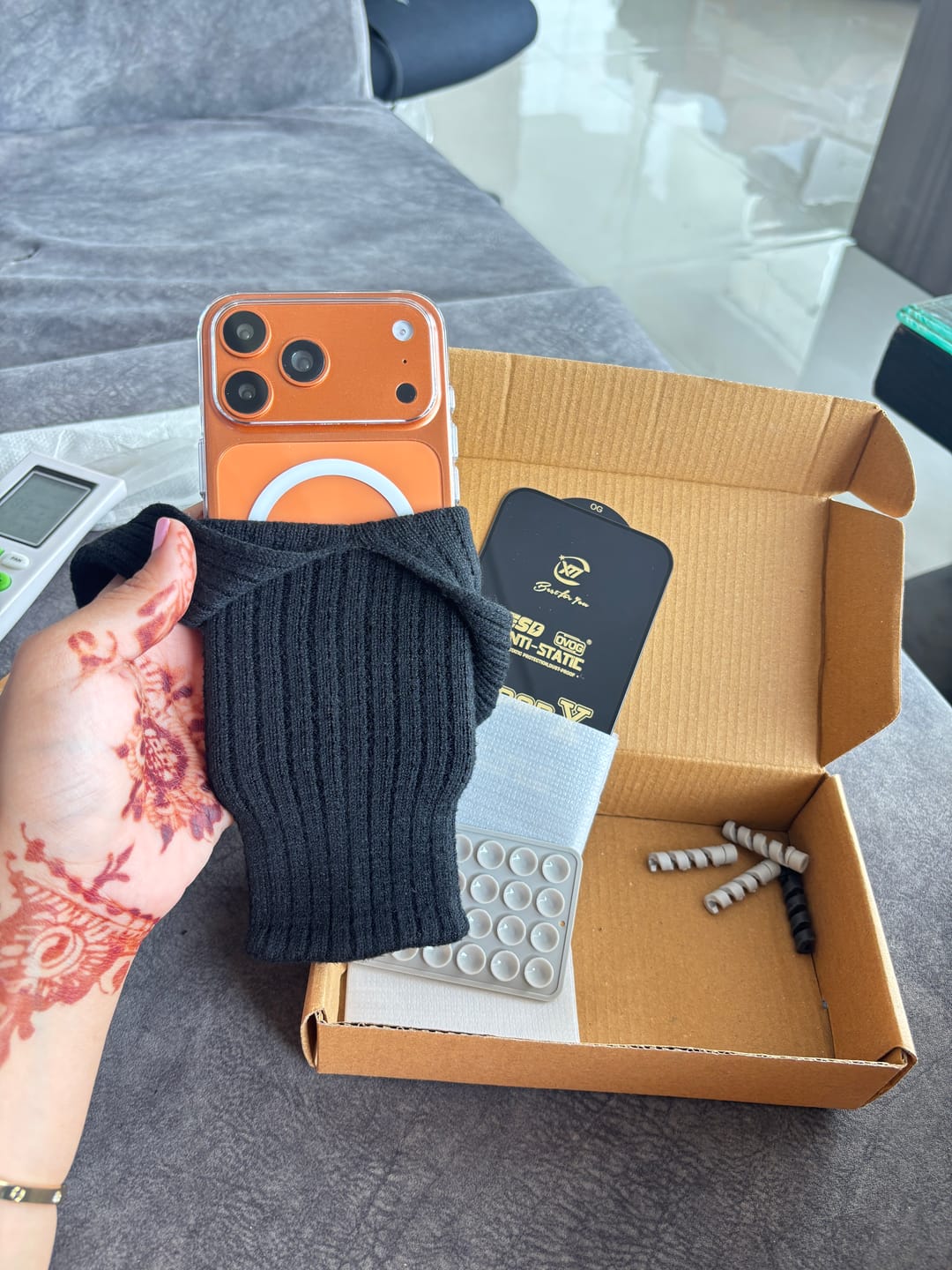 Customer photo review of 360° MagPro Magnetic Phone Holder by Casence