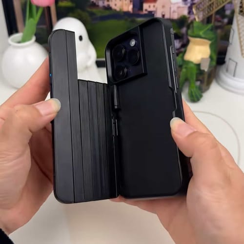 Customer photo review of iPhone Case with Built In Selfie Stick